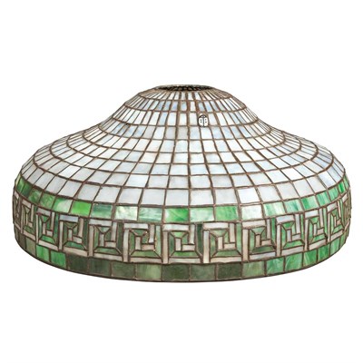Lot 1368 - Unsigned Tiffany Studios Bronze and Leaded...