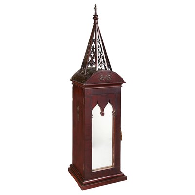 Lot 1263 - Gothic Revival Stained Mahogany Table Cabinet...