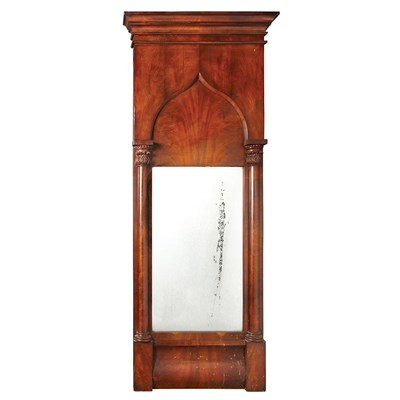 Lot 1240 - Gothic Revival Mahogany Pier Mirror Circa 1830-...