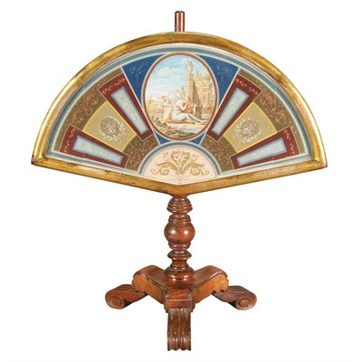Lot 1225 - Italian Neoclassical Style Gouache on Card...