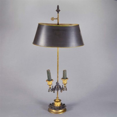 Lot 1320 - French Gothic Style Patinated and Gilt-Bronze...
