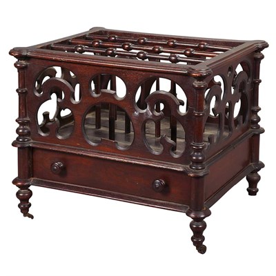 Lot 1562 - Early Victorian Carved Mahogany Canterbury...