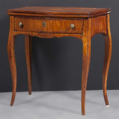 Lot 409 - George III Style Marquetry Inlaid Mahogany...