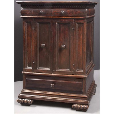 Lot 187 - Italian Baroque Style Walnut Side Cabinet The...