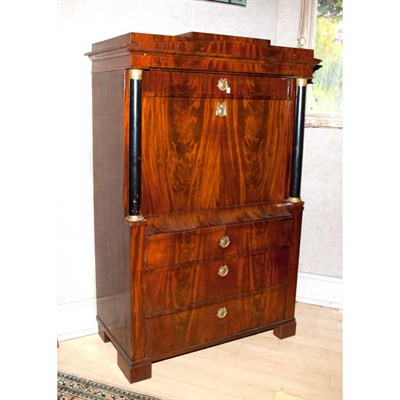 Lot 264 - Empire Mahogany Secretaire a Abattant Height...