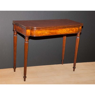 Lot 133 - Regency Mahogany Fold-Over Table Height 29...