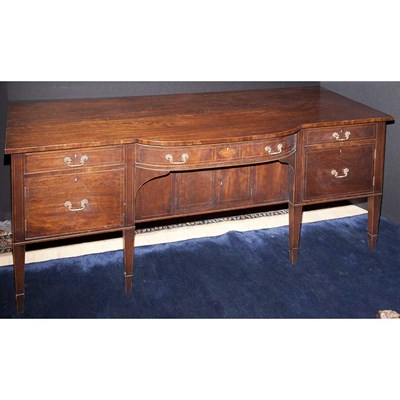 Lot 291 - George III Style Inlaid Mahogany Sideboard...