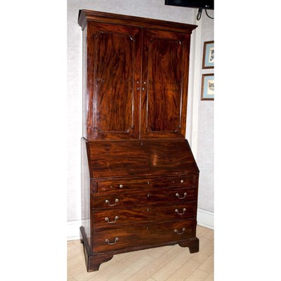 Lot 463 - George III Mahogany Slant Front Secretary...