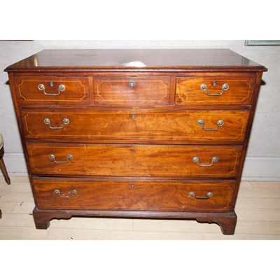 Lot 501 - George III Style Inlaid Mahogany Chest of...
