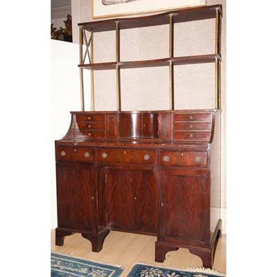 Lot 161 - George III Style Mahogany Desk with Shelf...
