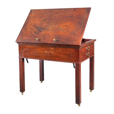 Lot 254 - George III Mahogany Architect's Desk Late 18th...