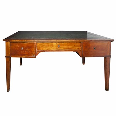 Lot 234 - Restauration Leather Top Mahogany Bureau Plat...