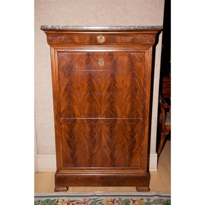 Lot 236 - Restauration Marble Top Mahogany Secretaire a...