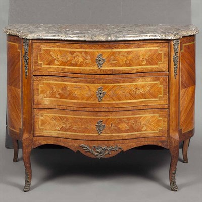Lot 260 - Transitional Louis XV/XVI Style Metal Mounted...