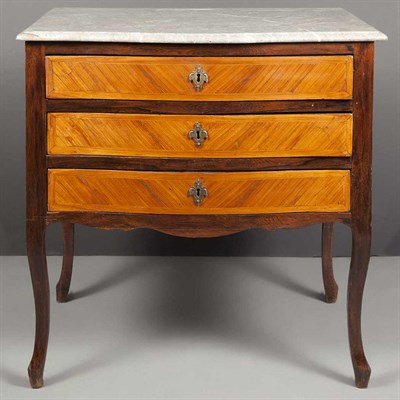 Lot 281 - Transitional Louis XV/XVI Kingwood and...