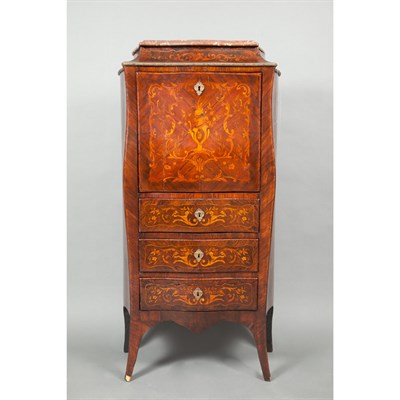 Lot 102 - Louis XV Style Gilt-Metal Mounted Marquetry...