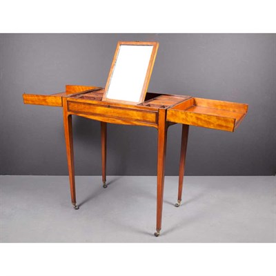 Lot 240 - George III Marquetry Inlaid Satinwood and...