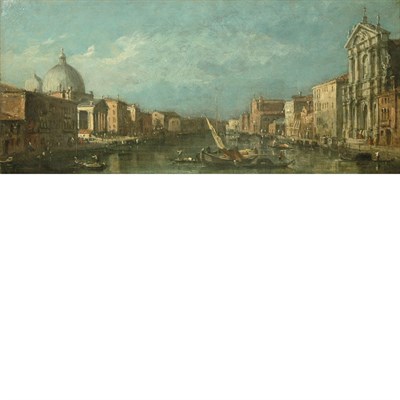 Lot 69 - Manner of Francesco Guardi The Grand Canal...