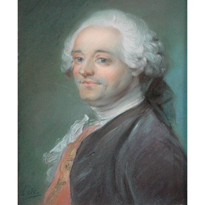 Lot 60 - Manner of Jean-Baptiste Perronneau Portrait of...