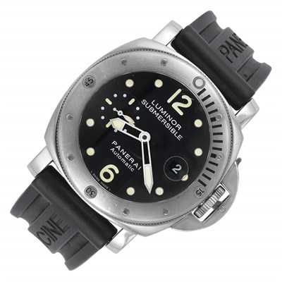 Lot 277 - Gentleman's Stainless Steel 'Luminor Submersible' Wristwatch, Panerai