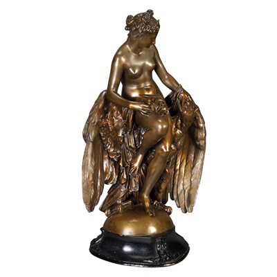 Lot 361 - Bronze Figural Group of Hebe and Jupiter in...