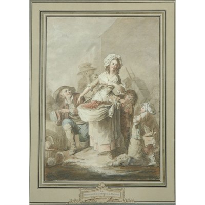 Lot 97 - French School 18th Century La Marchande de...