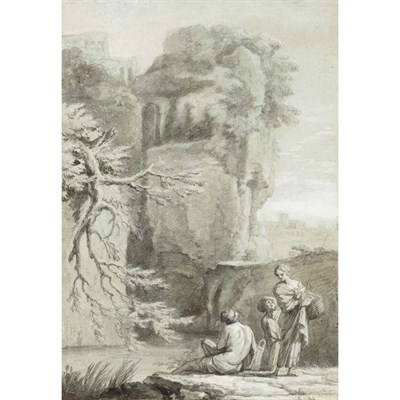 Lot 94 - Attributed to Claude Joseph Vernet Figures...