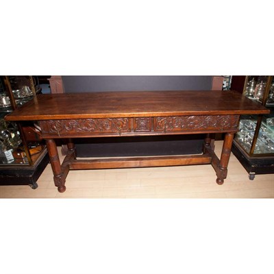 Lot 364 - Italian Baroque Style Walnut Refectory Table...