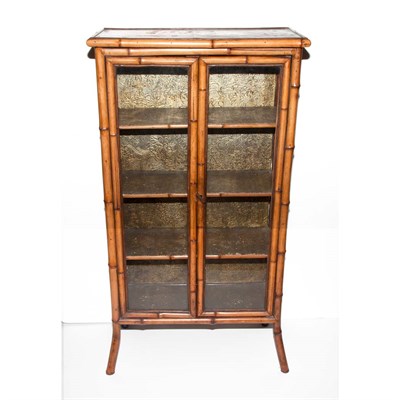 Lot 188 - Victorian Bamboo Vitrine Height 46 inches,...