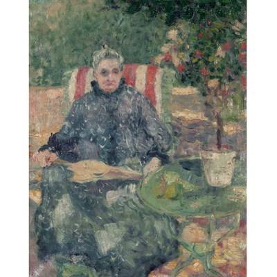 Lot 33 - Louis Valtat French, 1869-1952 Femme au Jardin,...