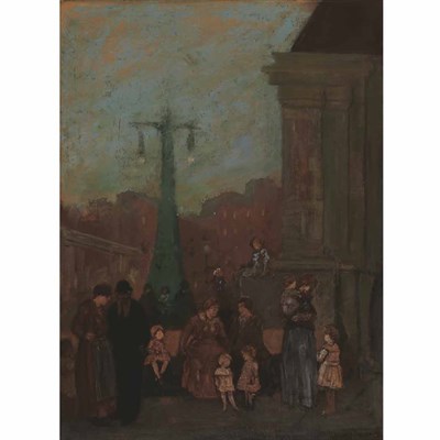 Lot 361 - Jerome Myers American, 1867-1940 Hamilton Fish...