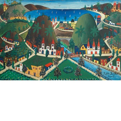 Lot 22 - Prefete Duffaut Haitian, b. 1923 Jacmel Signed...