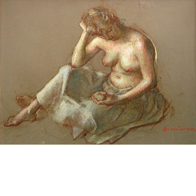 Lot 22 - Robert Brackman American, 1898-1980 Seated...