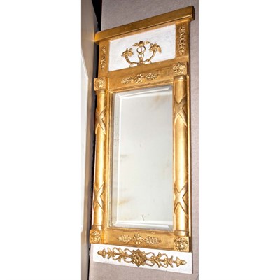 Lot 348 - Gustavian Regence Painted Wood Mirror Mid 19th...