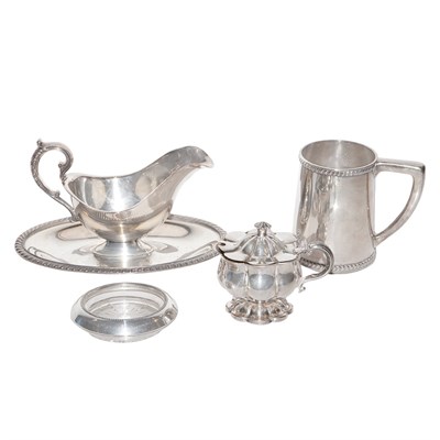 Lot 272 - Group of Sterling Silver Mounted Glass and...