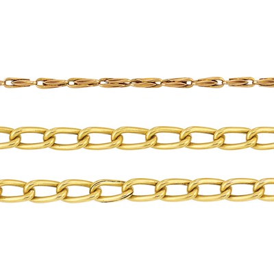Lot 57 - Two Antique Gold Watch Chains, France