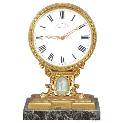 Lot 486 - Neoclassical Style Gilt-Bronze Mantel Clock E....