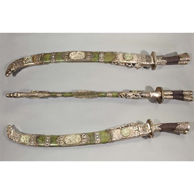 Lot 513 - Chinese Double Sword 19th Century The two...