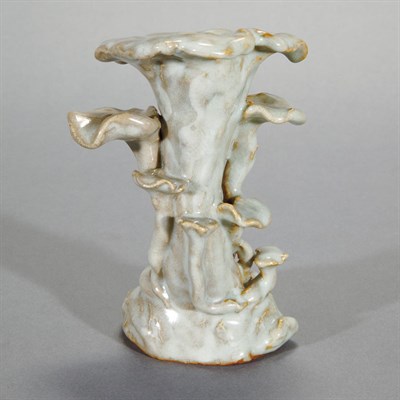 Lot 325 - Chinese Gray Glazed Porcelain Vase Qianlong...
