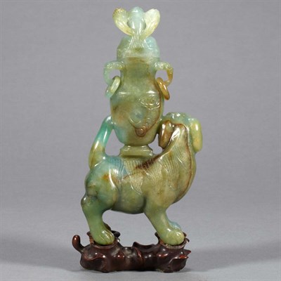 Lot 76 - Chinese Jadeite Vase Early 19th century The...