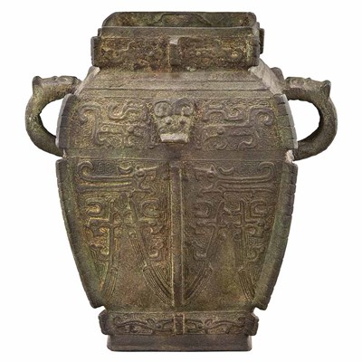 Lot 461 - Chinese Archaic Bronze Vase 19th Century Of...