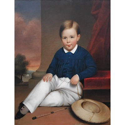 Lot 4 - American School 19th Century Portrait of a...