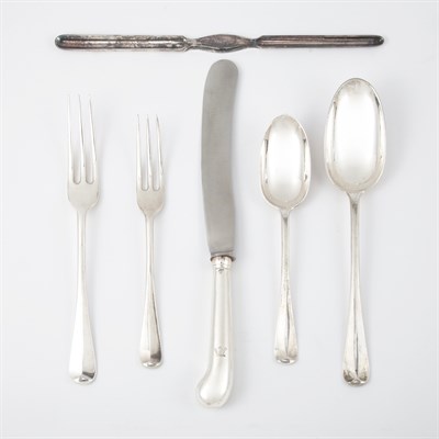 Lot 289 - Edward VII Silver Flatware Service Retailed by...