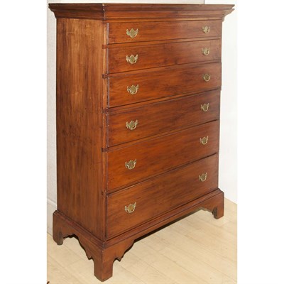 Lot 388 - Chippendale Maple Tall Chest of Drawers New...