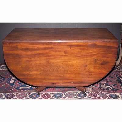 Lot 393 - English Mahogany Drop-Leaf Table 19th century...