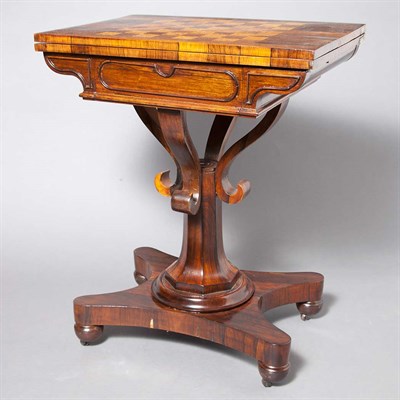 Lot 570 - Regency Style Rosewood Child's Games Table...