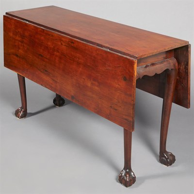 Lot 205 - Chippendale Mahogany Drop-Leaf Table...