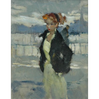 Lot 58 - Pierre Grisot French, 1911-1945 Young Girl in...