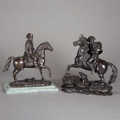 Lot 276 - Two Patinated-Bronze Figures of Napoleon Each...