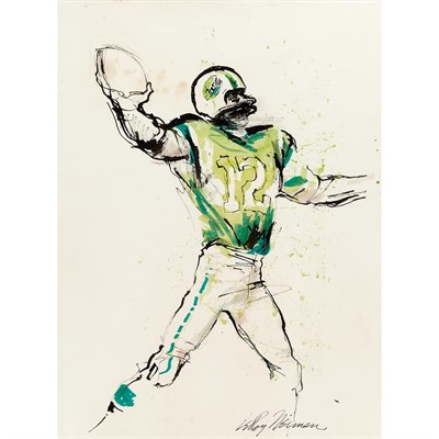 Lot 161 - Leroy Neiman American, 1921-2012 Joe Namath...